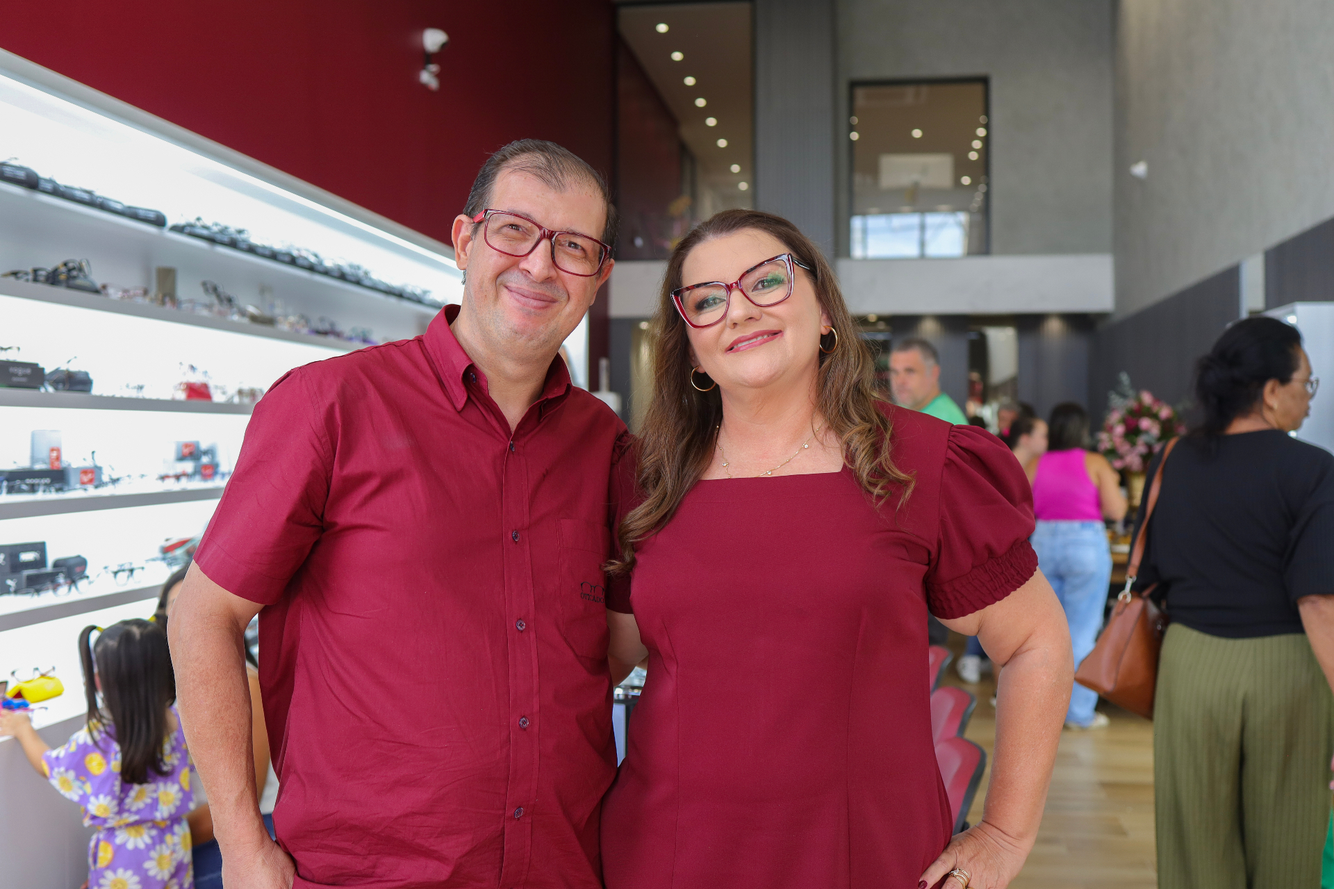André e Selma, fundadores da Ótica do André
